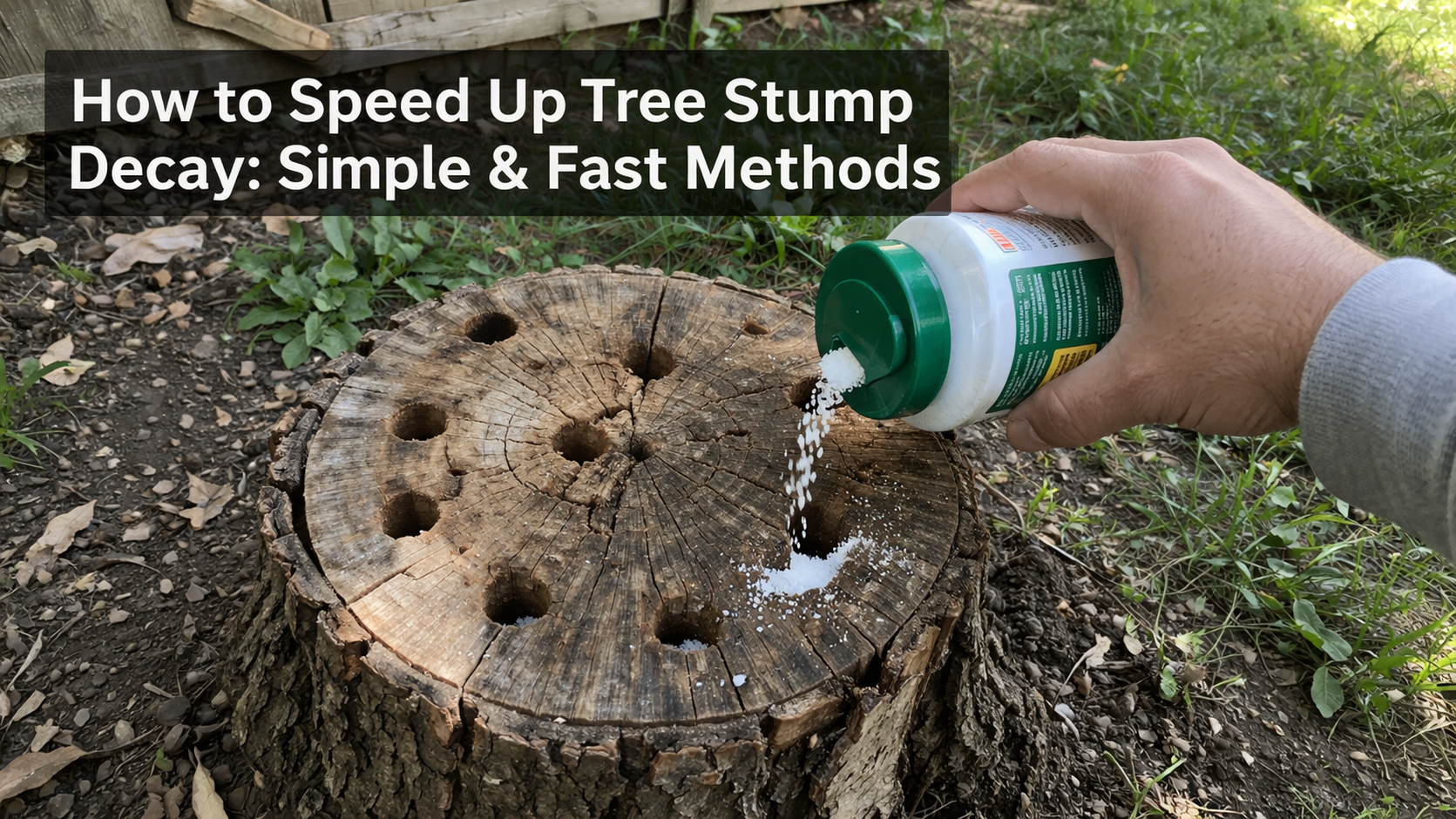 Tree Frill Method Speed Up Tree Stump Decay: Simple, Fast Methods for Effective Results